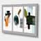 Designart - Minimalistic Compostion of Organic Shapes IV - Modern Canvas Wall Art Print